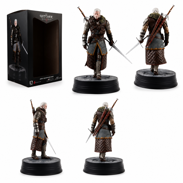 Фигурка Геральта из игры The Witcher 3 20 см, коллекционная статуэтка Ведьмака из ПВХ - изображение 2