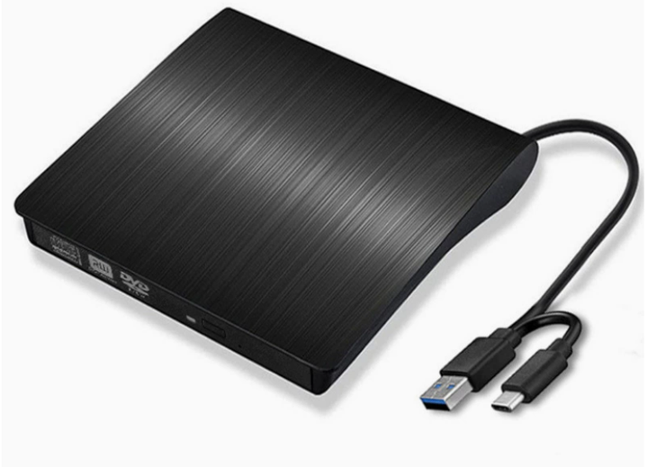 Внешний DVD-RW дисковод USB 3.0 + Type-C для ноутбука и ПК | CD/DVD привод, запись и чтение, Plug&Play - изображение 2
