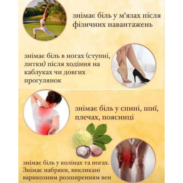 Масажний гель з екстрактом кінського каштану Farmasi 500 мл (1103011) - зображення 4