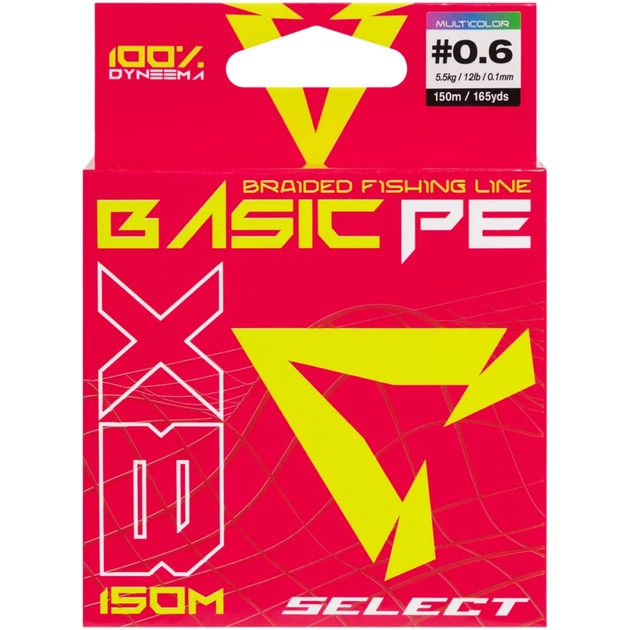 Шнур Select Basic PE 8X Multicolor 150m #0.6/0.10mm 12lb/5.5kg - изображение 2