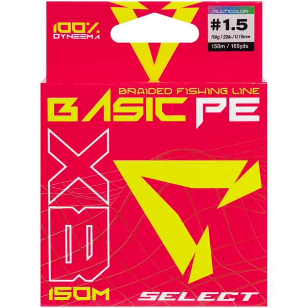 Шнур Select Basic PE 8X Multicolor 150m #1.5/0.18mm 22lb/10kg - изображение 2