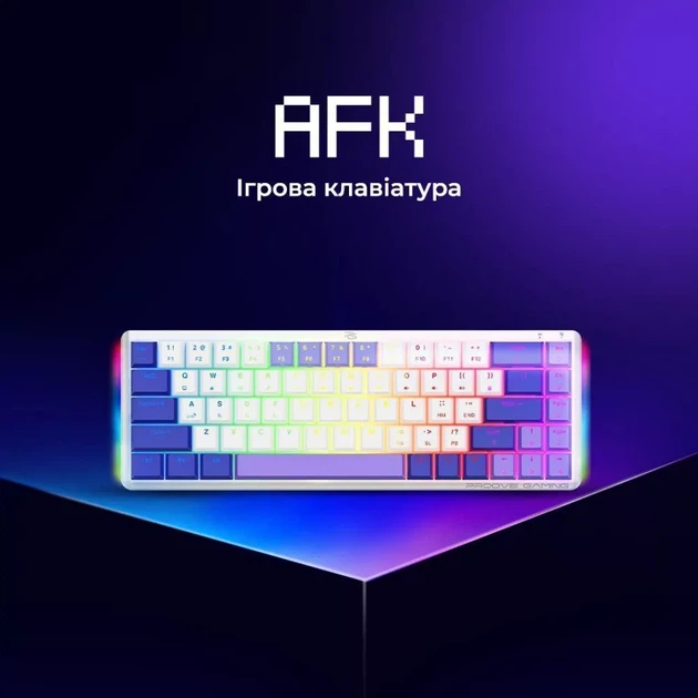 Беспроводная клавиатура Proove Gaming AFK (украинская раскладка), black - Фото 4 Беспроводная клавиатура Proove Gaming AFK (украинская раскладка), black - изображение 4