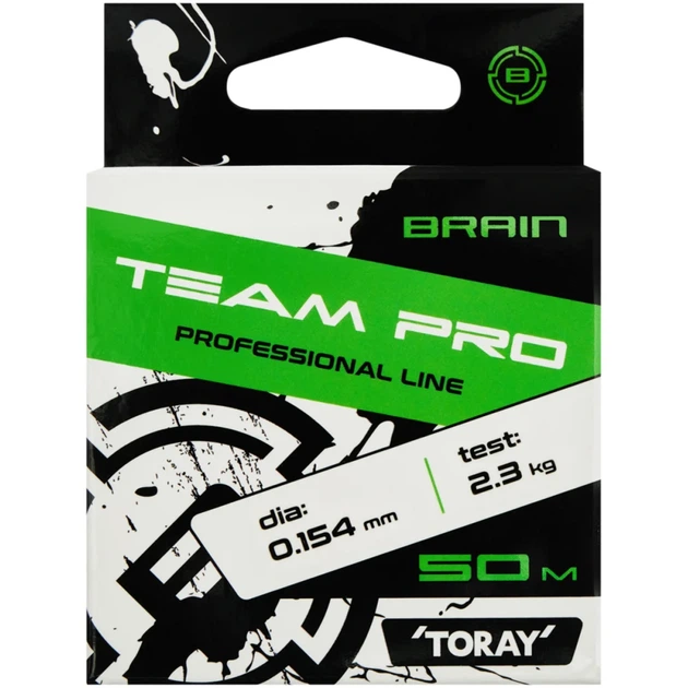 Волосінь Brain Team Pro 50m (clear) 0.154mm 2.3kg - Фото 2 Волосінь Brain Team Pro 50m (clear) 0.154mm 2.3kg - зображення 2