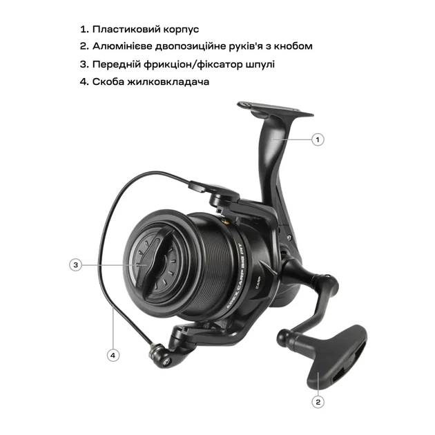 Котушка Brain Apex Carp Big Pit 8000 6+1BB - Фото 7 Котушка Brain Apex Carp Big Pit 8000 6+1BB - зображення 7