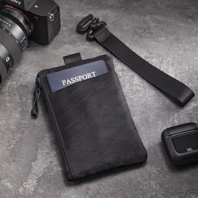 EDC Органайзер поуч гаманець Pouch X-Pac XL з блискавкою YKK для паспорта смартфона (чорний) - Фото 4 EDC Органайзер поуч гаманець Pouch X-Pac XL з блискавкою YKK для паспорта смартфона (чорний) - зображення 4