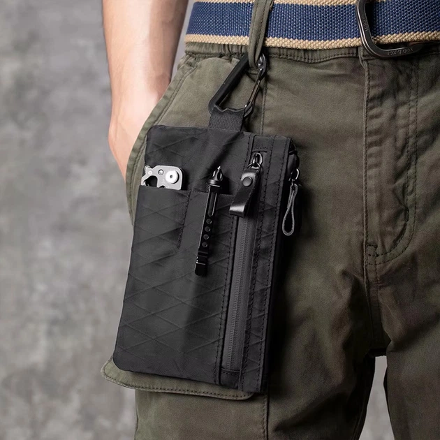 EDC Органайзер поуч гаманець Pouch X-Pac XL з блискавкою YKK для паспорта смартфона (чорний) - Фото 8 EDC Органайзер поуч гаманець Pouch X-Pac XL з блискавкою YKK для паспорта смартфона (чорний) - зображення 8