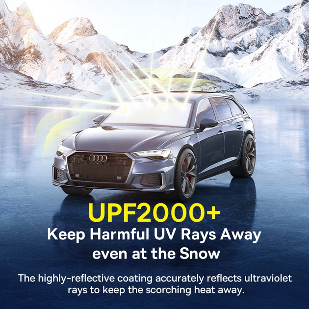Автомобильная солнцезащитная шторка Baseus GoTrip DT1 Single Car Windshield Sunshade Cluster Black (C0118200) - изображение 6