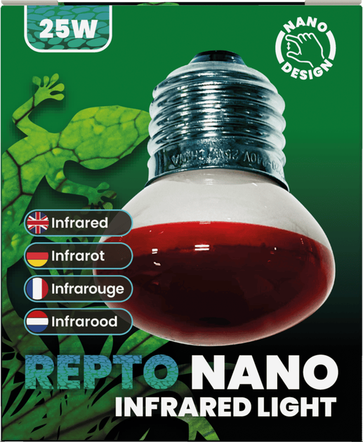 Інфрачервона нано лампа для рептилій REPTO NANO INFRARED LIGHT 25 WATT (R3100081) - Фото 3 Інфрачервона нано лампа для рептилій REPTO NANO INFRARED LIGHT 25 WATT (R3100081) - зображення 3