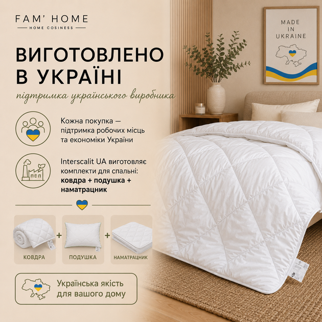 Одеяло Fam Home Демисезонное Евро 200х220 см Антиаллергенное ПЭФ волокно HCS REG 7dx64 мм стеганое с белой окантовкой (МИС47Е) - Фото 4 Одеяло Fam Home Демисезонное Евро 200х220 см Антиаллергенное ПЭФ волокно HCS REG 7dx64 мм стеганое с белой окантовкой (МИС47Е) - изображение 4