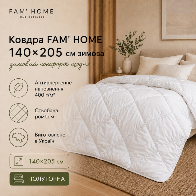 Одеяло Fam Home Демисезонное Евро 200х220 см Антиаллергенное ПЭФ волокно HCS REG 7dx64 мм стеганое с белой окантовкой (МИС47Е) - Фото 5 Одеяло Fam Home Демисезонное Евро 200х220 см Антиаллергенное ПЭФ волокно HCS REG 7dx64 мм стеганое с белой окантовкой (МИС47Е) - изображение 5