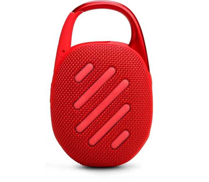 Портативна Bluetooth-колонка JBL Clip 5 IP67 7 Вт з карабіном, червона - зображення 3
