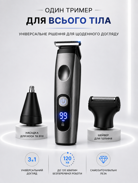 Триммер для бороды усов машинка для стрижки профессиональная для волос тела бритья на аккумуляторе триммеры бритвы для лица со сменными насадками стрижка беспроводной электротриммер аккумуляторный универсальный электро для дома подстригания бритва - изображение 10