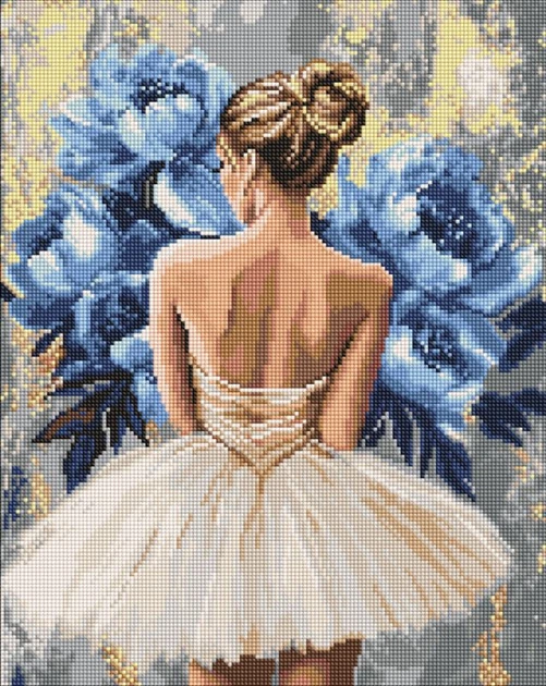 Алмазна мозаїка Балерина з блакитними півоніями ©art_selena_ua 40x50 AMO8350 Ідейка - Фото 1 Алмазна мозаїка Балерина з блакитними півоніями ©art_selena_ua 40x50 AMO8350 Ідейка - зображення 1