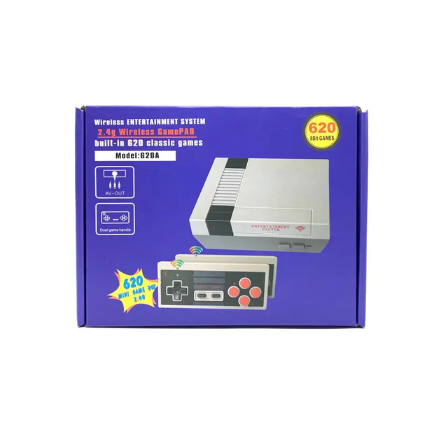 Игровая ретро-консоль NES620 8-bit HDMI с 2 беспроводными геймпадами и 620 встроенными играми - изображение 4