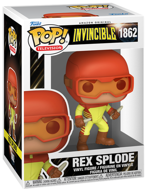 Фігурка Funko Pop! Animation: Invincible (Невразливий) — #1862 Рекс Сплоуд (Rex Splode) - Фото 1 Фігурка Funko Pop! Animation: Invincible (Невразливий) — #1862 Рекс Сплоуд (Rex Splode) - зображення 1
