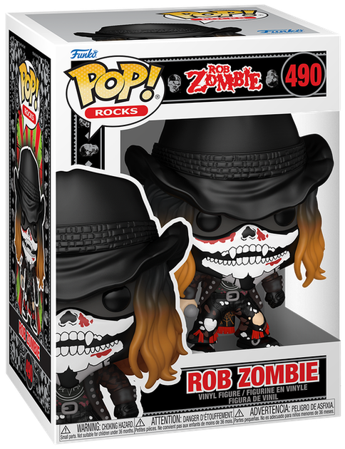 Фігурка Funko Pop! Rocks: Rob Zombie (Роб Зомбі) — #490 Роб Зомбі з банданою (Rob Zombie with Bandana) - Фото 1 Фігурка Funko Pop! Rocks: Rob Zombie (Роб Зомбі) — #490 Роб Зомбі з банданою (Rob Zombie with Bandana) - зображення 1