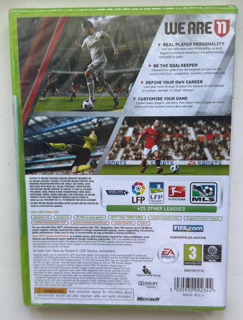 Диск для Xbox 360 - FIFA 11, английская версия - Фото 3 Диск для Xbox 360 - FIFA 11, английская версия - изображение 3