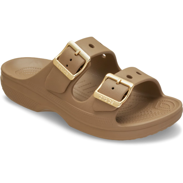 Жіночі крокси сандалі Crocs Saturday Metallic Buckle Sandal Sepia (37-38, коричневий) - изображение 2