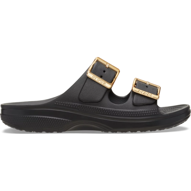 Жіночі крокси сандалі Crocs Saturday Metallic Buckle Sandal Black (37-38, чорний) - изображение 3