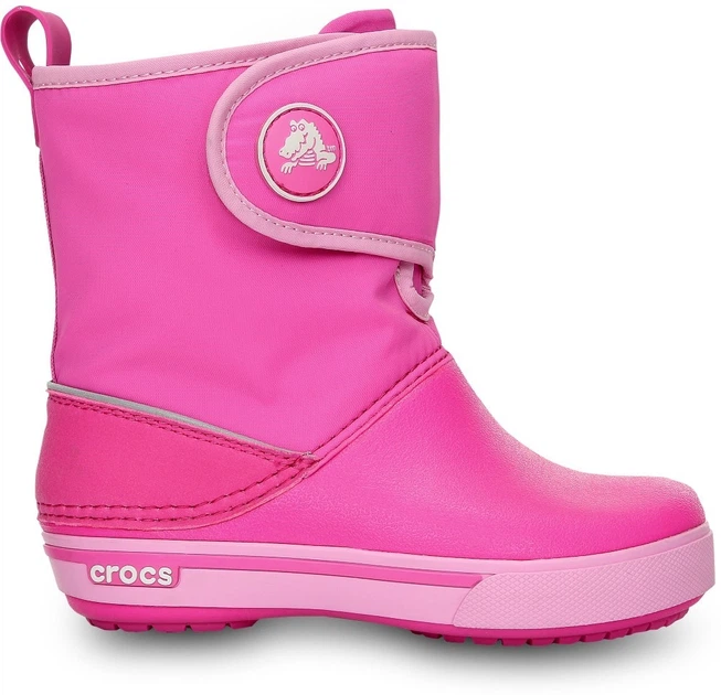 Дитячі крокси чоботи для дівчинки Crocs Crocband 2.5 Gust Boot Pink (22-23, рожевий) - Фото 2 Дитячі крокси чоботи для дівчинки Crocs Crocband 2.5 Gust Boot Pink (22-23, рожевий) - изображение 2