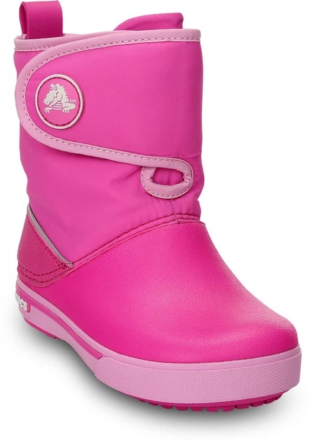 Дитячі крокси чоботи для дівчинки Crocs Crocband 2.5 Gust Boot Pink (22-23, рожевий) - Фото 3 Дитячі крокси чоботи для дівчинки Crocs Crocband 2.5 Gust Boot Pink (22-23, рожевий) - изображение 3
