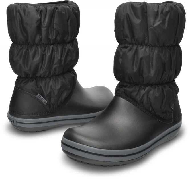 Дитячі крокси чоботи для хлопчика Crocs Winter Puff Boot Black (37-38, чорний) - Фото 1 Дитячі крокси чоботи для хлопчика Crocs Winter Puff Boot Black (37-38, чорний) - изображение 1