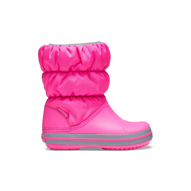 Дитячі крокси чоботи для дівчинки Crocs Winter Puff Boot Electric Pink (29-30, рожевий) - Фото 3 Дитячі крокси чоботи для дівчинки Crocs Winter Puff Boot Electric Pink (29-30, рожевий) - изображение 3