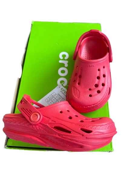 Дитячі крокси для хлопчика Crocs Off Grid Clog Red (27-28, червоний) - изображение 4