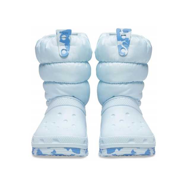 Дитячі крокси чоботи для дівчинки Crocs Neo Puff Boot Light Blue (37-38, блакитні) - Фото 3 Дитячі крокси чоботи для дівчинки Crocs Neo Puff Boot Light Blue (37-38, блакитні) - изображение 3