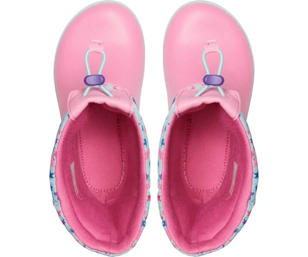 Дитячі крокси чоботи для дівчинки Crocs Crocband LodgePoint Graphic Winter Boot Blue/Pink (33-34, блакитні) - Фото 5 Дитячі крокси чоботи для дівчинки Crocs Crocband LodgePoint Graphic Winter Boot Blue/Pink (33-34, блакитні) - зображення 5