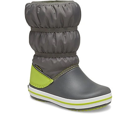 Дитячі крокси чоботи для хлопчика Crocs Crocband Winter Boot Grey/Green (24-25, сірий) - Фото 2 Дитячі крокси чоботи для хлопчика Crocs Crocband Winter Boot Grey/Green (24-25, сірий) - изображение 2