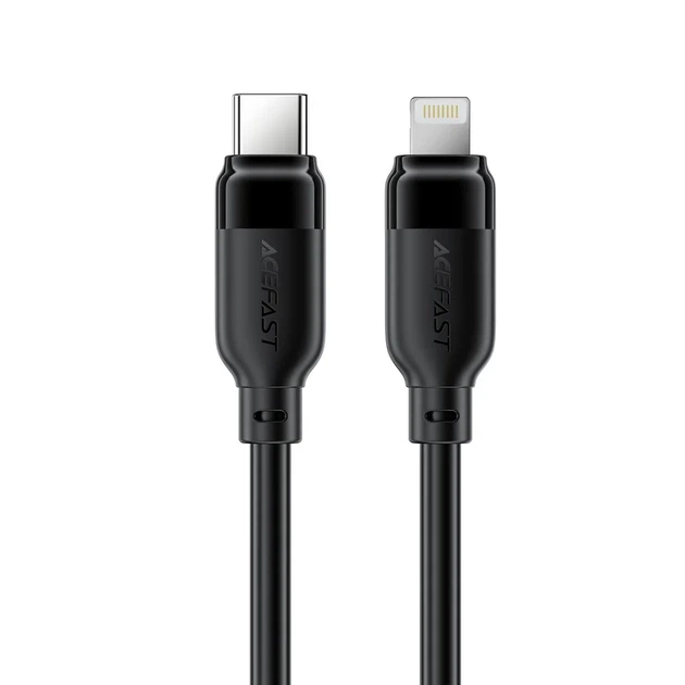Кабель зарядки ACEFAST C16-05 USB Type-C to Lightning 30W TPE 2м черный - Фото 1 Кабель зарядки ACEFAST C16-05 USB Type-C to Lightning 30W TPE 2м черный - изображение 1