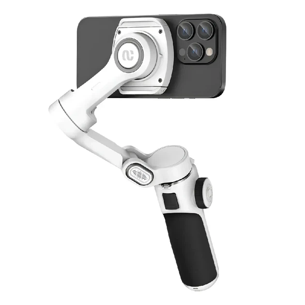 Триосевой стабилизатор AOCHUAN SMART P2 с AI-отслеживанием для смартфонов белый - Фото 3 Триосевой стабилизатор AOCHUAN SMART P2 с AI-отслеживанием для смартфонов белый - изображение 3