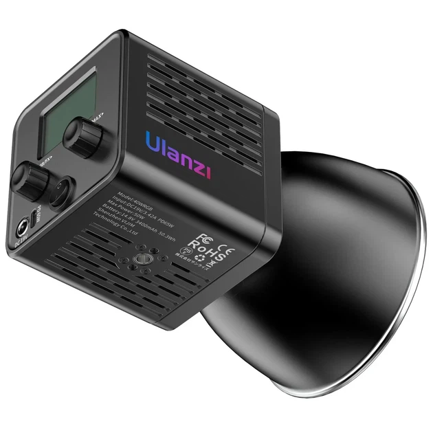 Відеосвітло Ulanzi 40W RGB COB Fill Light LED чорне 2500-6500K - зображення 5