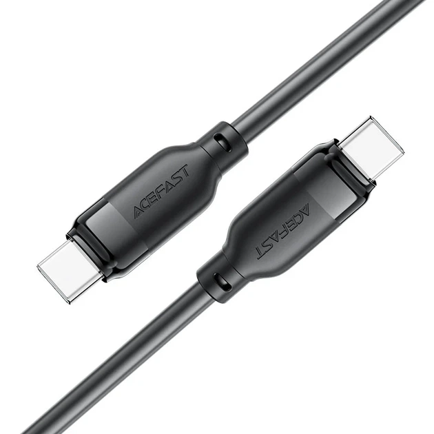 Кабель зарядки ACEFAST C16-03 Type-C 60W TPE 1.2 м черный - Фото 3 Кабель зарядки ACEFAST C16-03 Type-C 60W TPE 1.2 м черный - изображение 3