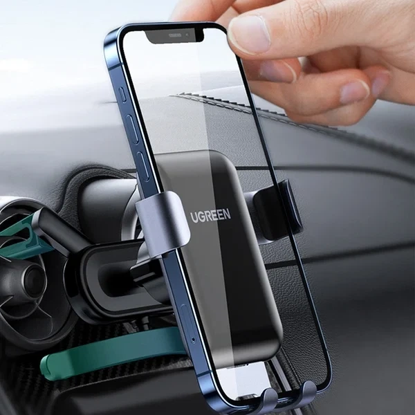 Автотримач для телефона UGREEN LP274 гравітаційний для круглих дефлекторів сірий - Фото 6 Автотримач для телефона UGREEN LP274 гравітаційний для круглих дефлекторів сірий - зображення 6