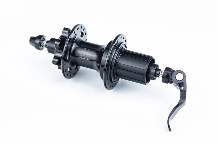 Втулка задняя MTB алюминиевая 14Gx36H под кассету 8-11зв, Disk-brake, 4 пром-подшипники 6001 2RS, крепл. эксцентрик, чёрная U-B25RQR - Фото 1 Втулка задняя MTB алюминиевая 14Gx36H под кассету 8-11зв, Disk-brake, 4 пром-подшипники 6001 2RS, крепл. эксцентрик, чёрная U-B25RQR - изображение 1
