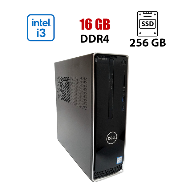 ПК Dell Inspirion 3268 Tower / Intel Core i3-7100 (2 (4) ядра по 3.9 GHz) / 16 GB DDR4 / 256 GB SSD / Intel HD Graphics 630 / Win 10 Lic б/у - Фото 1 ПК Dell Inspirion 3268 Tower / Intel Core i3-7100 (2 (4) ядра по 3.9 GHz) / 16 GB DDR4 / 256 GB SSD / Intel HD Graphics 630 / Win 10 Lic б/у - изображение 1