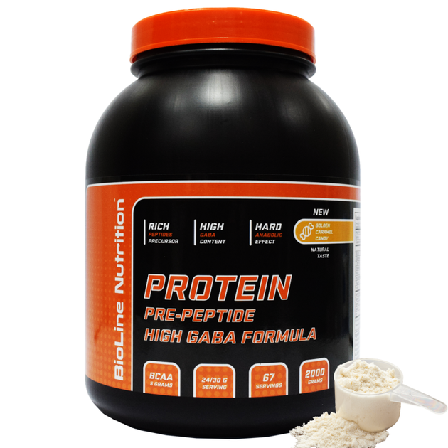 Протеин для сушки и рельефа BioLine Nutrition 80% Карамель Банка 2 кг - Фото 1 Протеин для сушки и рельефа BioLine Nutrition 80% Карамель Банка 2 кг - изображение 1