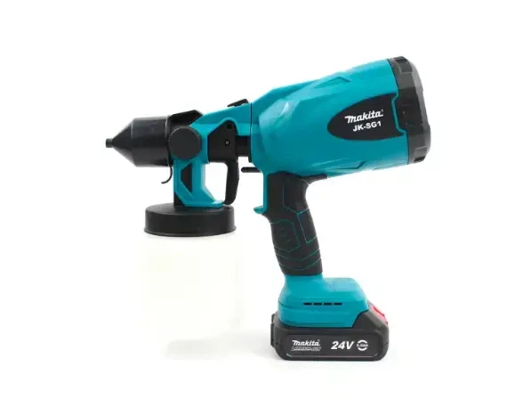 Аккумуляторный краскопульт Makita 24V 5Ah, электрический краскопульт для краски и лака - изображение 7