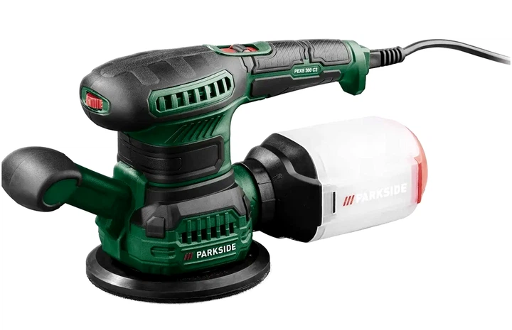 Ексцентрикова шліфувальна машина Parkside PEXS 300 C3 300 Вт, диск 125 мм, пилозбірник, для дерева та металу - зображення 3