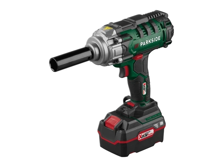 Аккумуляторный ударный гайковерт Parkside PASSK 20-Li C4 20 В, 400 Нм, 1/2", с аккумулятором 4 Ач, зарядным устройством и кейсом - изображение 5