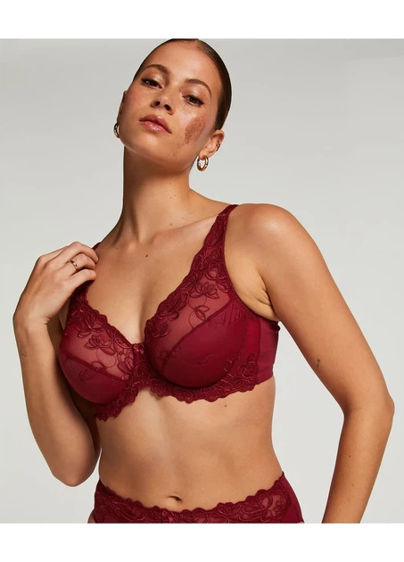 Бюстгальтер Hunkemoller Diva без підкладки на кісточках - Бордовий - Фото 1 Бюстгальтер Hunkemoller Diva без підкладки на кісточках - Бордовий - зображення 1