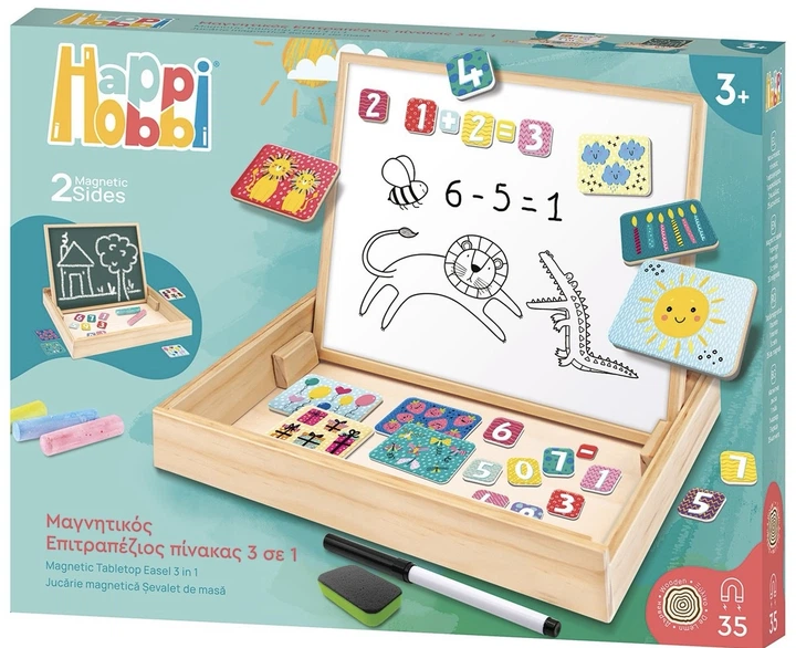 Stolowa sztaluga magnetyczna 3 w 1 AS Happi Hobbi Magnetic Tabletop Easel (1029-64086) (5203068640866) - obraz 5