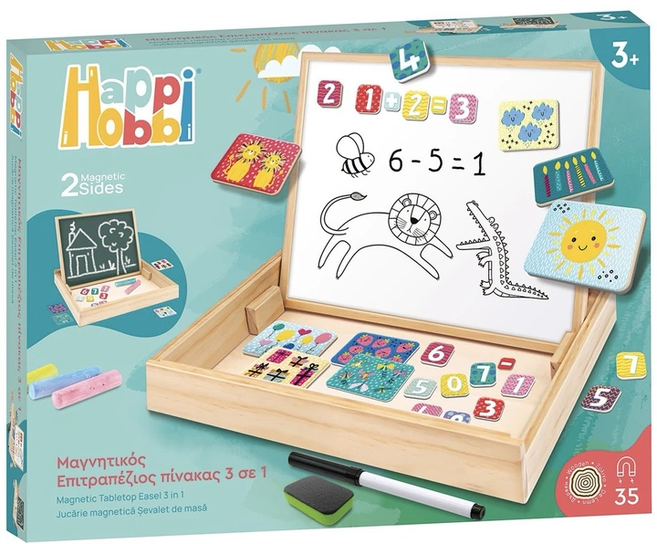 Stolowa sztaluga magnetyczna 3 w 1 AS Happi Hobbi Magnetic Tabletop Easel (1029-64086) (5203068640866) - obraz 6