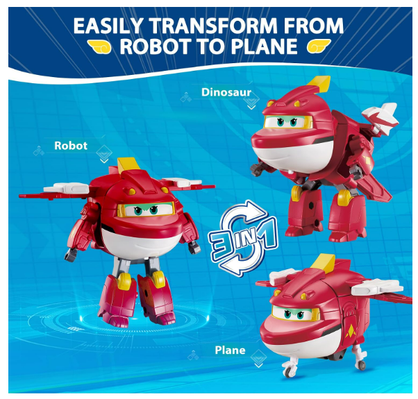 Набор игровых трансформеров Super Wings Transforming Sharky (Шарки) & Rattie (Ретти) - изображение 6