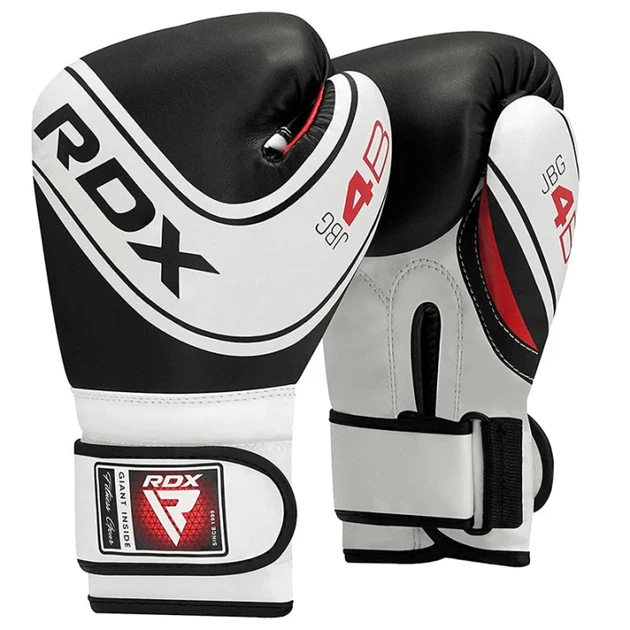 Дитячі Боксерські Рукавички RDX 4B Robo Kids Boxing Gloves Чорно-Білий 6oz (JBG-4B-6oz) - Фото 2 Дитячі Боксерські Рукавички RDX 4B Robo Kids Boxing Gloves Чорно-Білий 6oz (JBG-4B-6oz) - изображение 2
