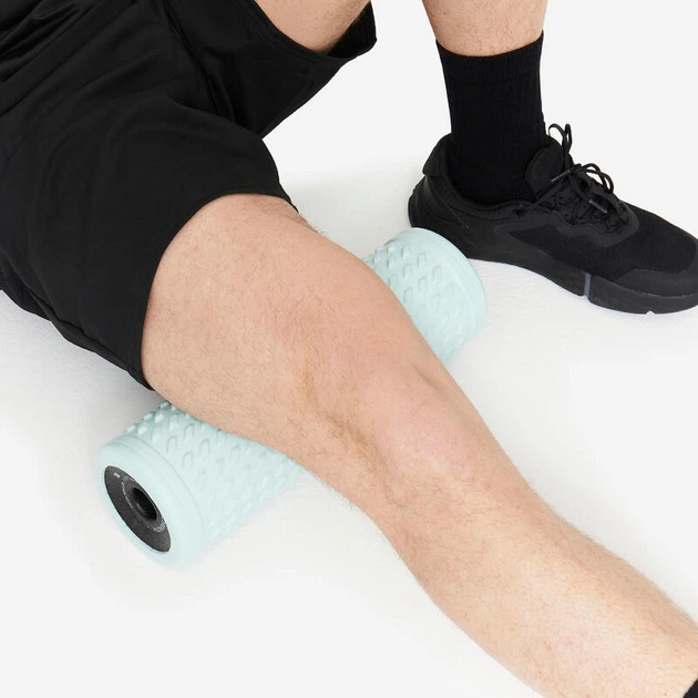 М'який масажний ролик CORENGTH Foam Roller Soft для Самомасажу Бірюзовий - зображення 3