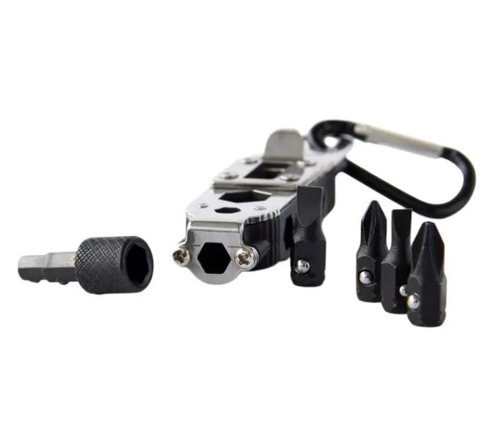 Мультитул - Брелок JB Tacticals 10 в 1 JB-10 Чорний - зображення 7