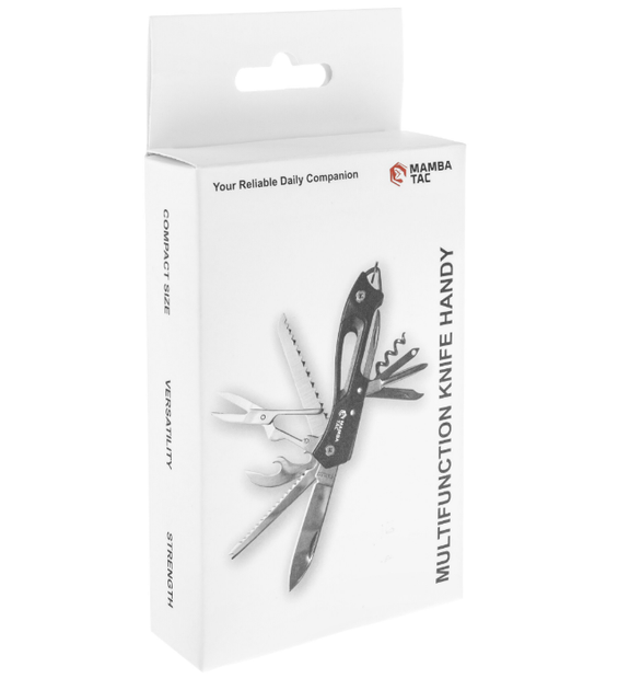 Мультитул Mamba Tac Axe Handy Knife 12 в 1 Черный MBK-HND-BK - изображение 8